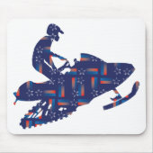 Cool Snowmobiler Mousepad (Vorne)
