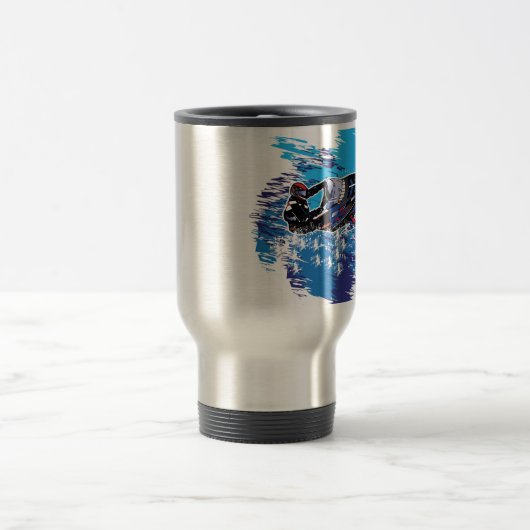 Cool Snowmobiler Reisebecher (Mittel)