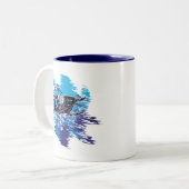 Cool Snowmobiler Zweifarbige Tasse (Vorderseite Links)