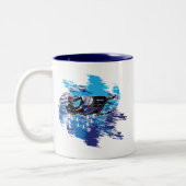 Cool Snowmobiler Zweifarbige Tasse (Links)