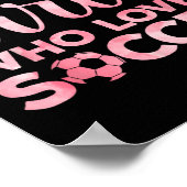 Cool Soccer Art For Women Teen Girls Goalie Soccer Poster (Ecke)