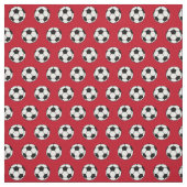 Cool Soccer Ball Red Stoff (Muster)