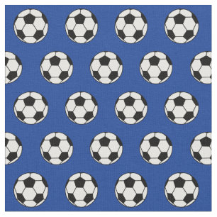Cool Soccer Ball Royal Blue Stoff