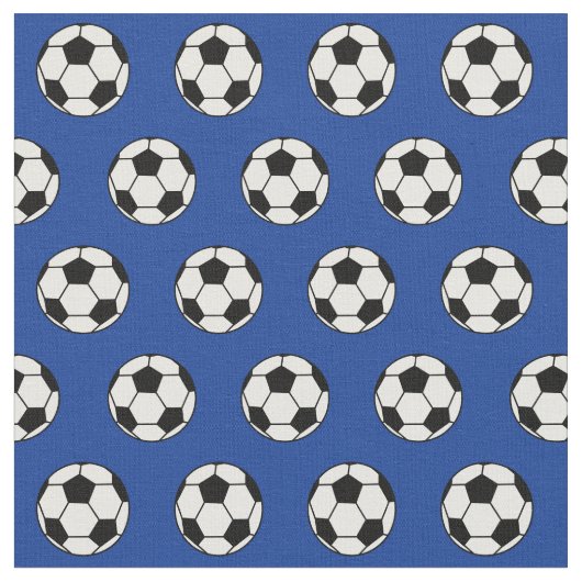 Cool Soccer Ball Royal Blue Stoff (Nahaufnahme)