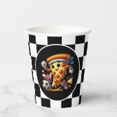 Cool Soccer Pizza Party Pappbecher (Vorderseite)