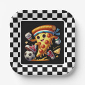 Cool Soccer Pizza Party Pappteller (Vorderseite)