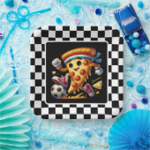 Cool Soccer Pizza Party Pappteller (Party)