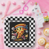 Cool Soccer Pizza Party Pappteller (Party)