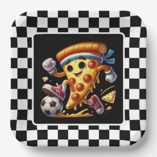 Cool Soccer Pizza Party Pappteller