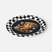 Cool Soccer Pizza Party Pappteller (Schrägansicht)
