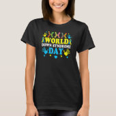 Cool Socks World Down Syndrome Awareness Supporter T-Shirt (Vorderseite)