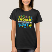 Cool Socks World Down Syndrome Awareness Supporter T-Shirt (Vorderseite)