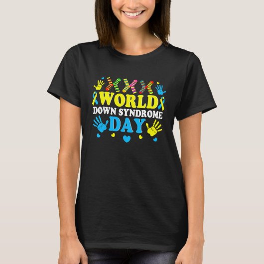 Cool Socks World Down Syndrome Awareness Supporter T-Shirt (Vorderseite)