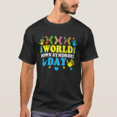 Cool Socks World Down Syndrome Awareness Supporter T-Shirt (Vorderseite)
