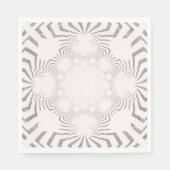 Cool Soft White Zebra Print Napkins Serviette (Vorderseite)