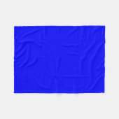 Cool Solid Blue Fleecedecke (Vorderseite (Horizontal))