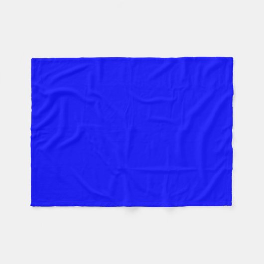 Cool Solid Blue Fleecedecke (Vorderseite (Horizontal))