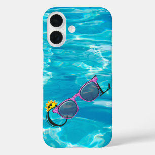 COOL Sonnenbrille auf Poolwasser iPhone 16 Hülle