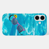 COOL Sonnenbrille auf Poolwasser Case-Mate iPhone Hülle (Rückseite (Horizontal))