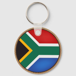 Cool South Africa Flag Seal Schlüsselanhänger