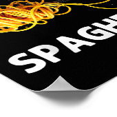 Cool Spaghetti Art For Girls Women Italian Food Pa Poster (Ecke)