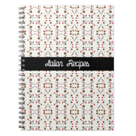 Cool Spaghetti Meatballs Muster Notizblock