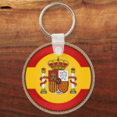 Cool Spain Flag Seal Schlüsselanhänger (Vorderseite)