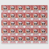 Cool Sphynx Cat Christmas Santa Design Geschenkpapier (Flach)