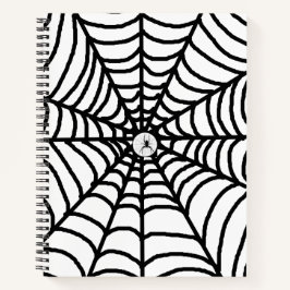 Cool Spider Web Spiral Notebook Notizblock