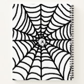 Cool Spider Web Spiral Notebook Notizblock (Rückseite)