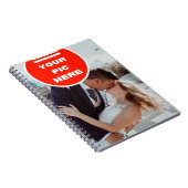 Cool! Spiral-Foto-Notebook - Personalisiert Notizblock (Rechte Seite)