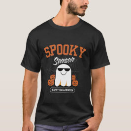 Cool Spooky Season Ghost Halloween T-Shirt