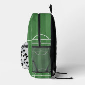 Cool Sports Soccer Field Pattern Bedruckter Rucksack (Rechts)