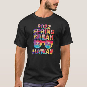 Cool Spring Break 2022 Hawaii Sonnenbrille & Palm T-Shirt