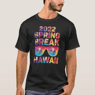 Cool Spring Break 2022 Hawaii Sonnenbrille & Palm T-Shirt