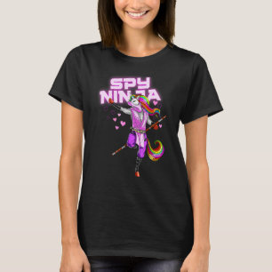 Cool Spy Gaming Ninjas Gamer Unicorn Ninja Boy Gir T-Shirt