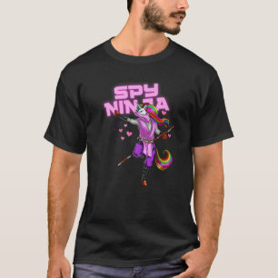 Cool Spy Gaming Ninjas Gamer Unicorn Ninja Boy Gir T-Shirt