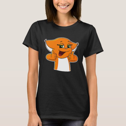 Cool Squirrel Holding Thumbs Up T-Shirt (Vorderseite)