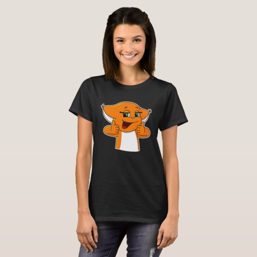 Cool Squirrel Holding Thumbs Up T-Shirt (Vorne ganz)