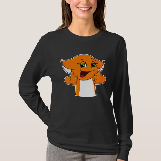 Cool Squirrel Holding Thumbs Up T-Shirt (Vorderseite)