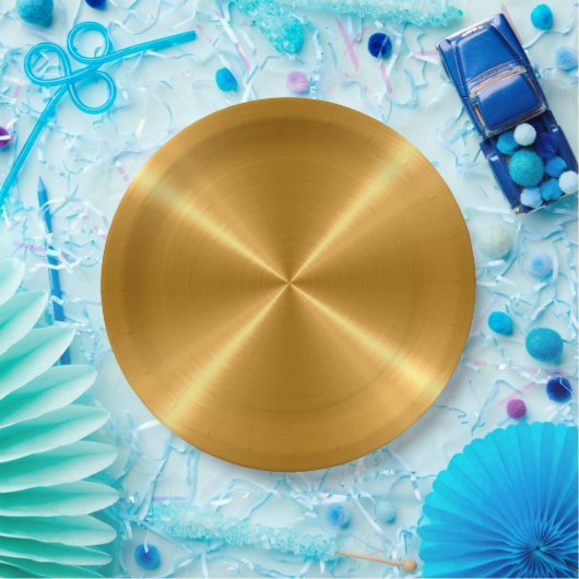 Cool Stainless Steel Metal #102 Pappteller (Party)