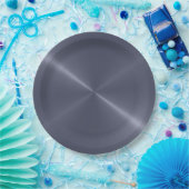 Cool Stainless Steel Metal #10 Pappteller (Party)