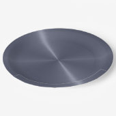 Cool Stainless Steel Metal #10 Pappteller (Schrägansicht)