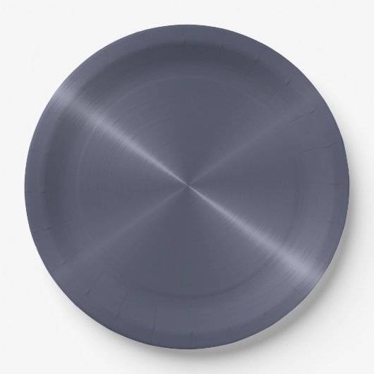 Cool Stainless Steel Metal #10 Pappteller (Vorderseite)
