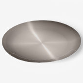 Cool Stainless Steel Metal #18 Pappteller (Schrägansicht)