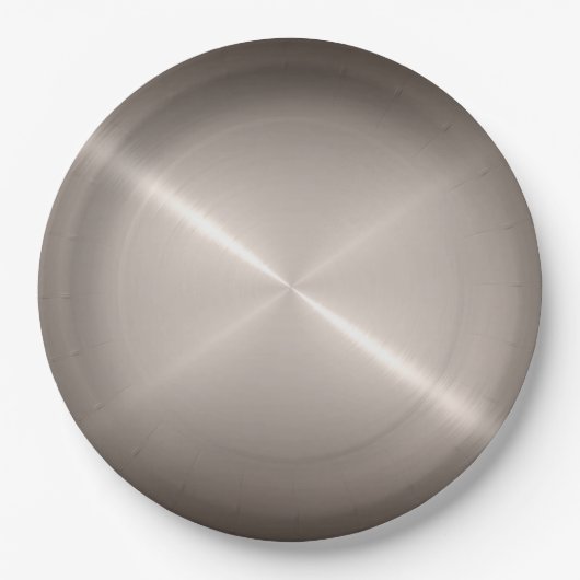 Cool Stainless Steel Metal #18 Pappteller (Vorderseite)