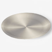 Cool Stainless Steel Metal #99 Pappteller (Schrägansicht)