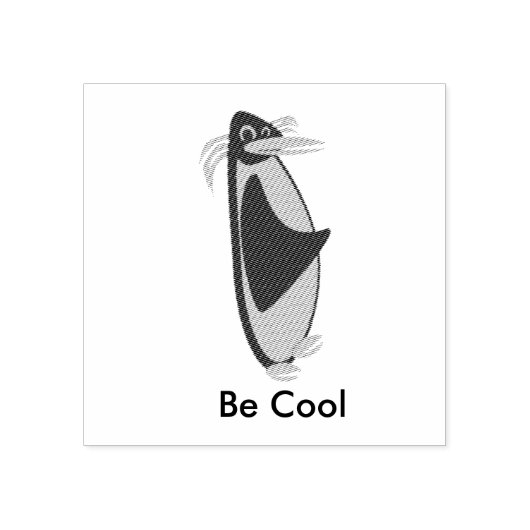 Cool Stampin Penguin Gummistempel (Prägung)