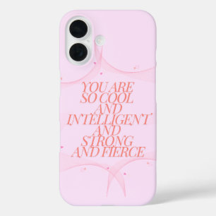 Cool, stark, kräftig, kräftig, Girl-Boss, inspirie iPhone 16 Hülle