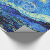 Cool Starry Night Vincent Van Gogh Gemälde ART Geschenkpapier (Ecke)